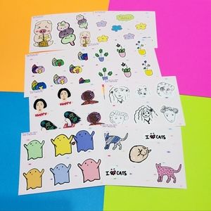 Sticker Sheets lot handmade ✋